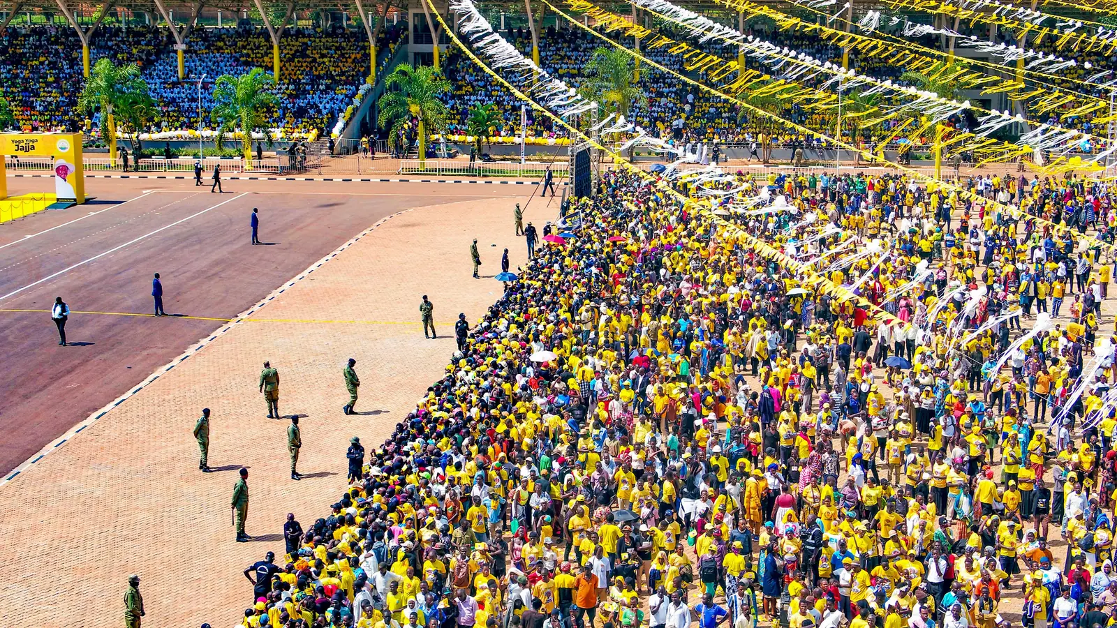 Yoga Yoga Jajja:  Ugandans Gather At Kololo To Celebrate President Museveni's Election Victory