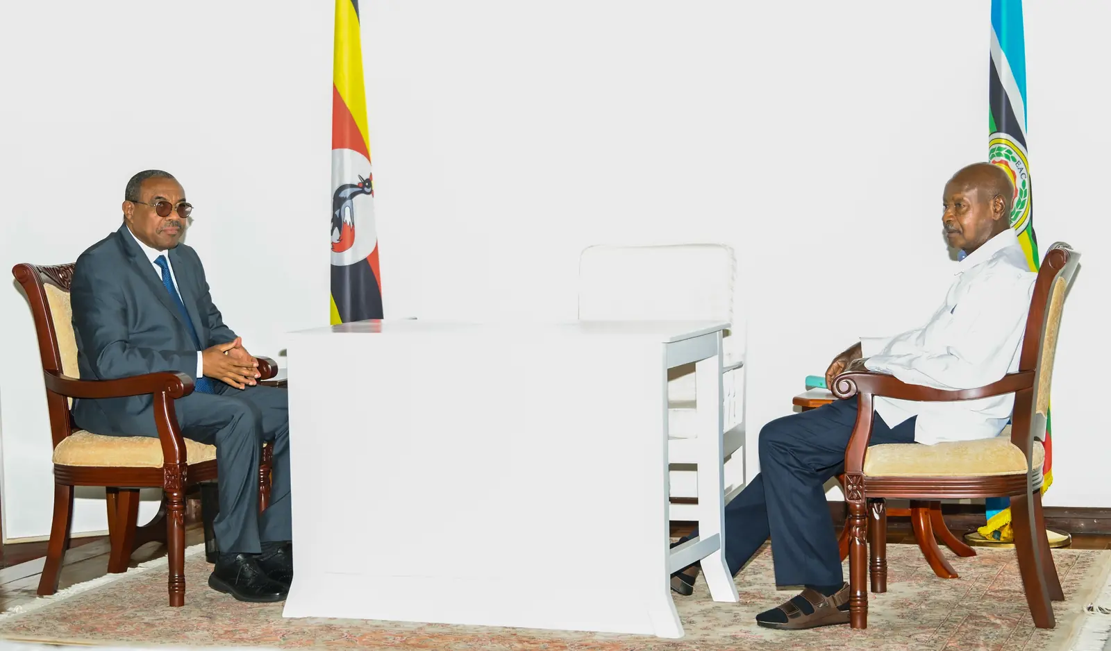 President Museveni Meets Former Ethiopian Prime Minister Hailemariam Desalegn