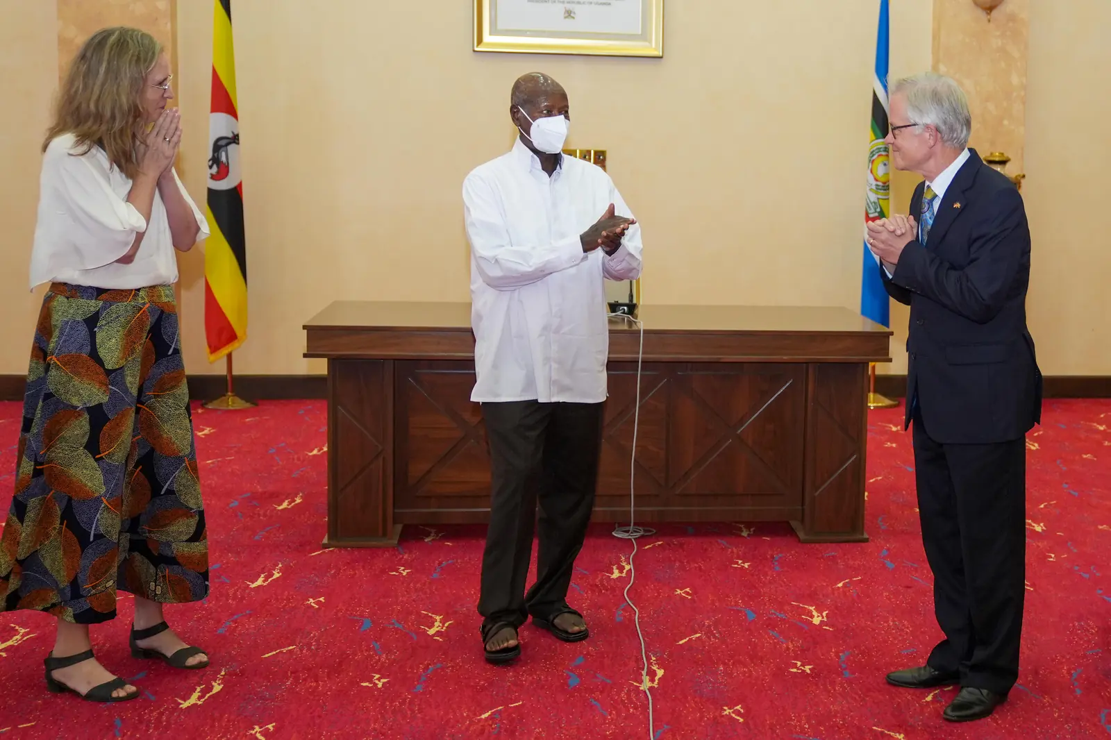 President Museveni Bids Farewell To Outgoing Ambassador Of Germany To Uganda Matthias Schauer