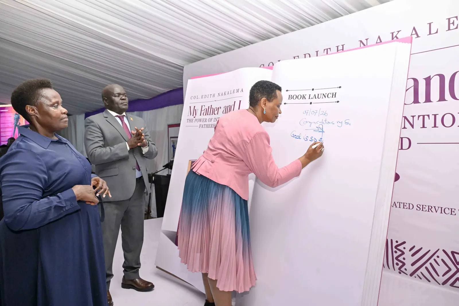 Col. Nakalema Launches Book Honouring Late Father, Rev. Eliasaph Sserwadda