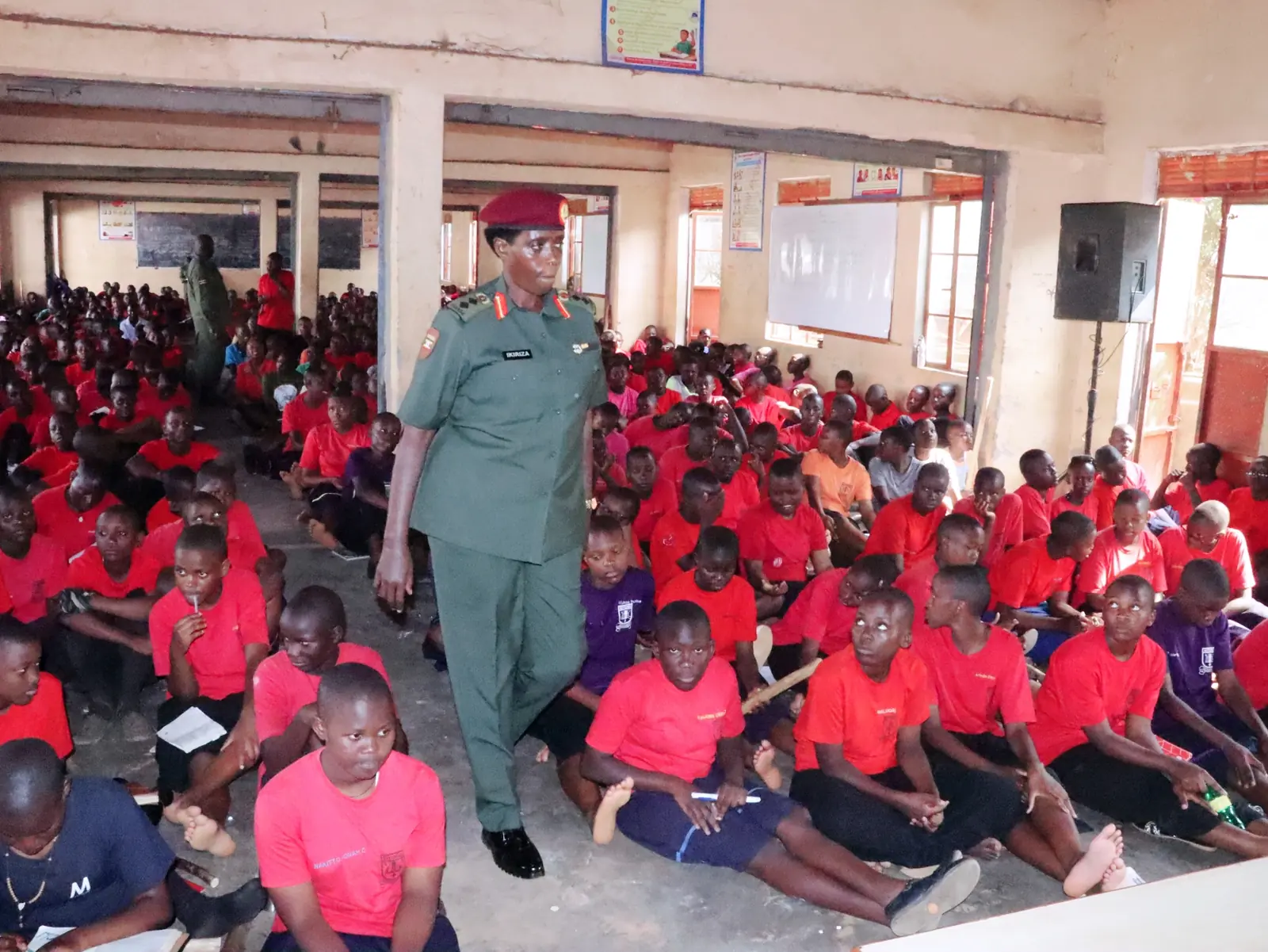 Col. Night Ikiriza Urges Kitende S.S Students To Embrace Patriotism And Positive Mindset