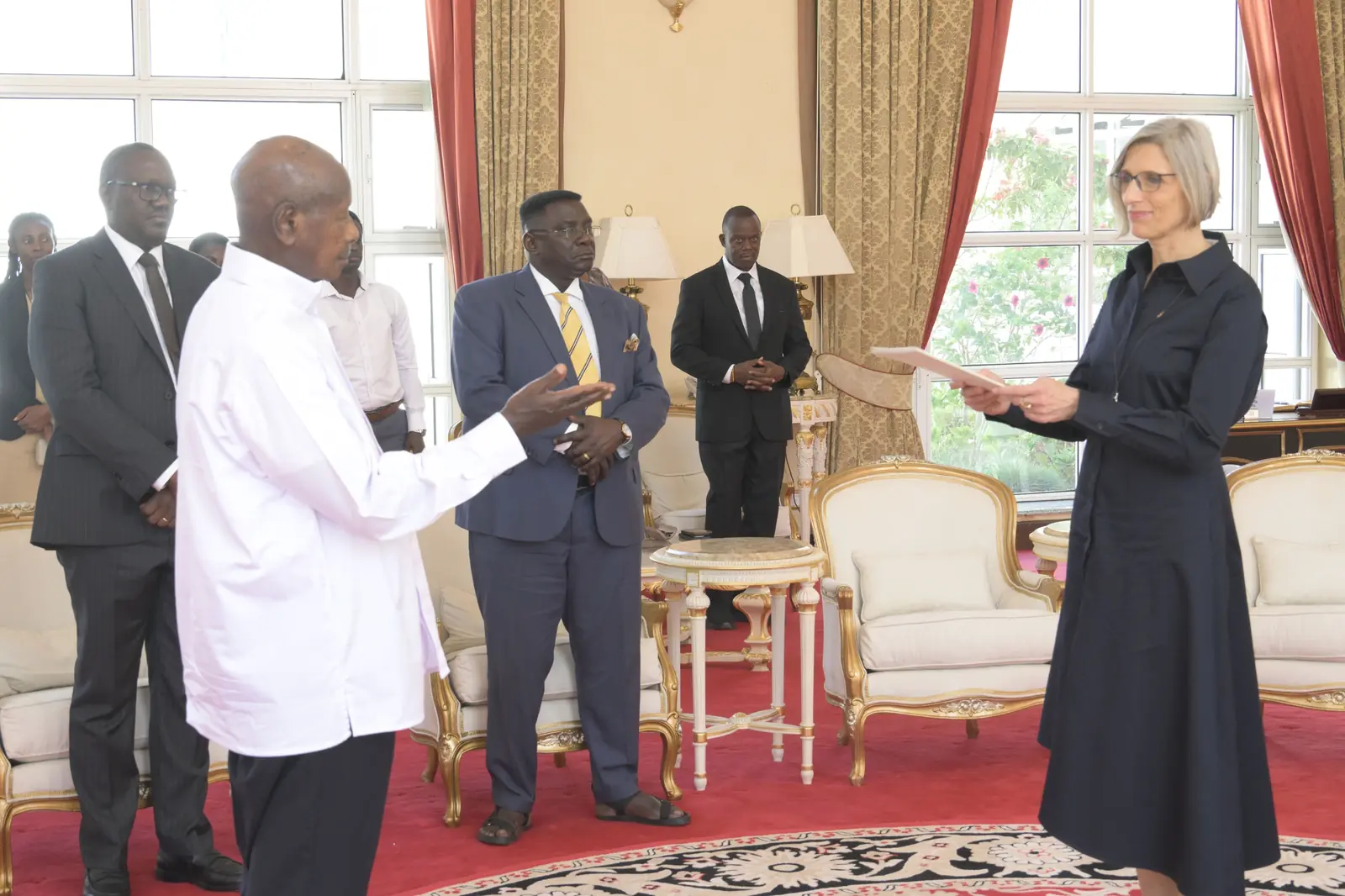 President Museveni Receives Credentials From Five New Envoys