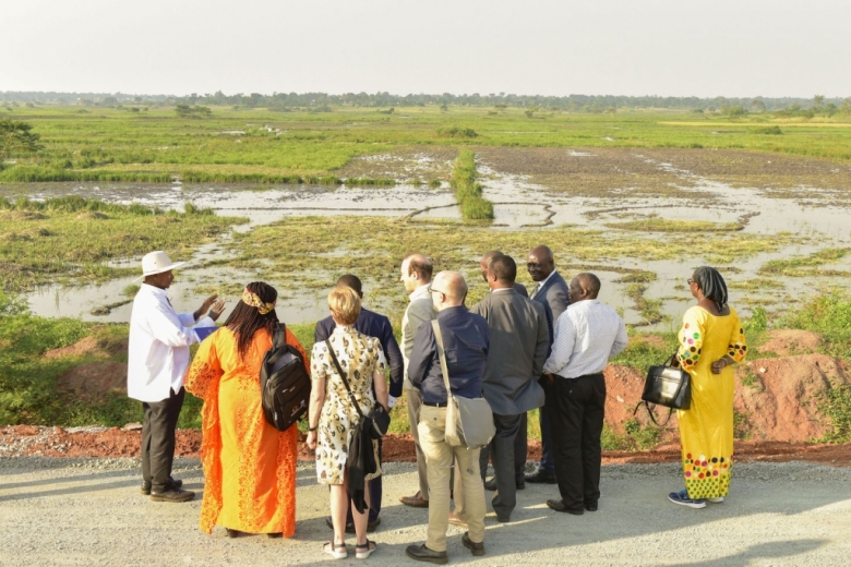 President tours restored wetland Project | President Yoweri Kaguta 